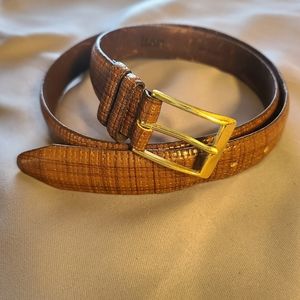 LeJon men's Italian leather belt 38, made in USA